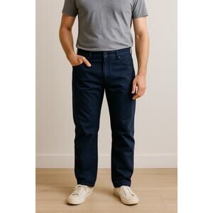 Kirkland Signature Navy Blue Straight Leg Pants Men’s 42x30 Cotton Blend